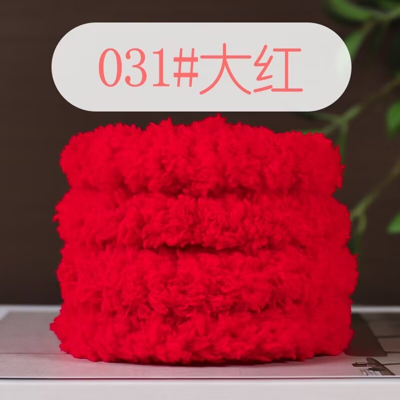 Picture of 15mm coral fleece twist bar super thick super dense handmade diy material bag puppy cat rabbit wool top