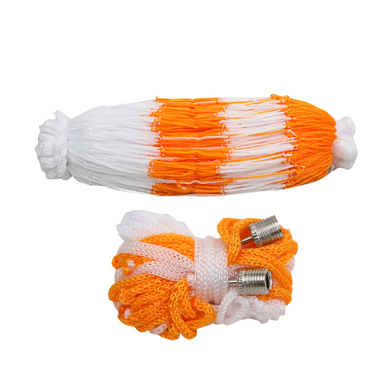 Picture of Yellow and white ball pocket metal air needle net pocket set basketball football volleyball black and yellow net bag big ball pocket