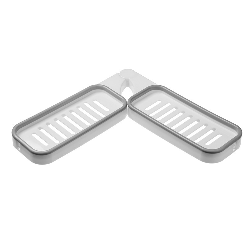 Picture of Bathroom rotating storage rack bathroom punch-free corner rack toilet suction wall suction cup bathroom storage square rack