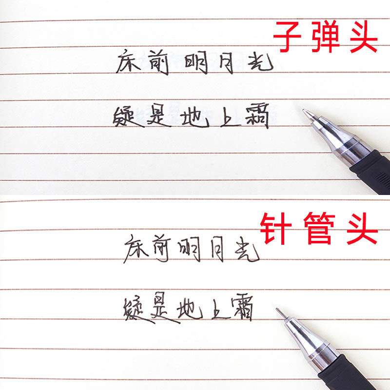 Picture of Gp380 Gel Pen Black Frosted Signature Pen Business Stationery Student Exam Wholesale Carbon Pen 0.5mm Needle Tube