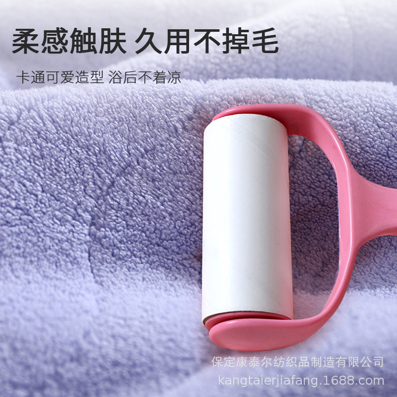 Picture of [Strictly Selected] Baby Coral Velvet Bath Towel Baby Children's Hooded Cloak Bathrobe for Children and Newborns Absorbent and Quick-Drying