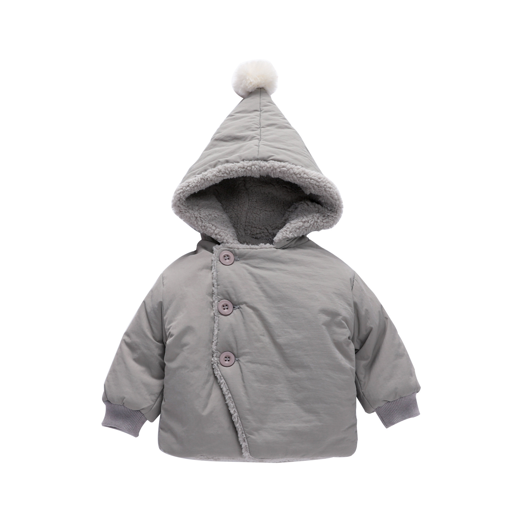 Picture of 2025 New Children's Autumn and Winter Jackets Plus Velvet Warm Baby Cotton Clothes Easiest for Match Thickened Cotton Jackets for Boys and Girls in Stock
