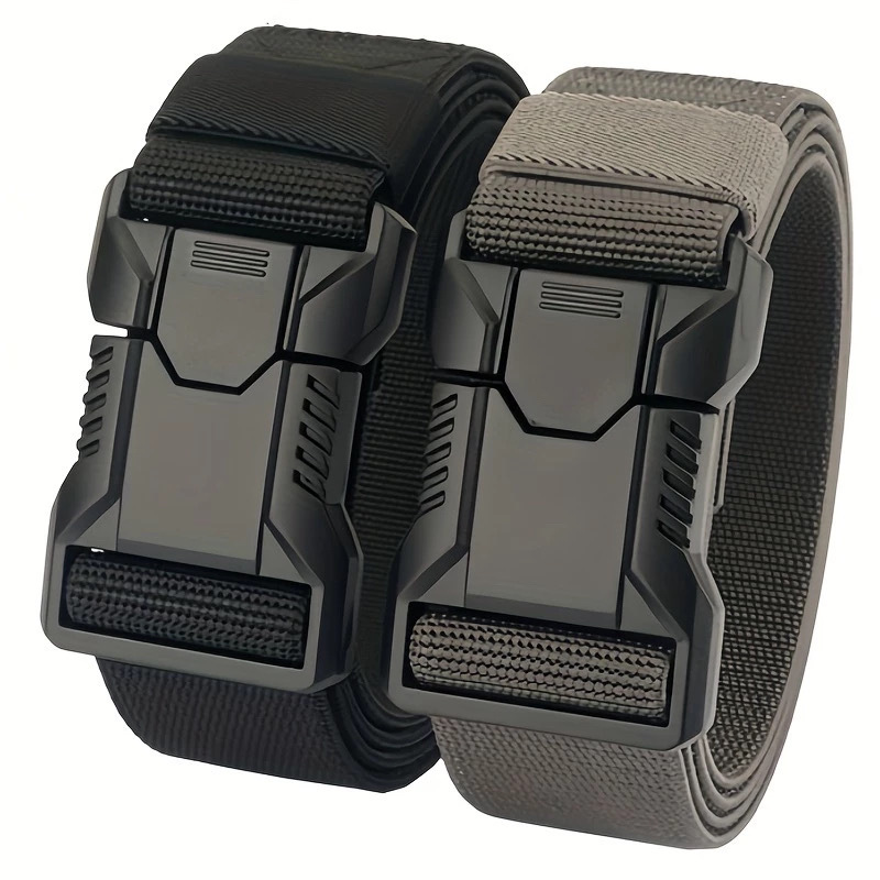 New tactical belt, student military training quick-release belt, elastic woven comfortable, breathable, versatile outdoor sports belt