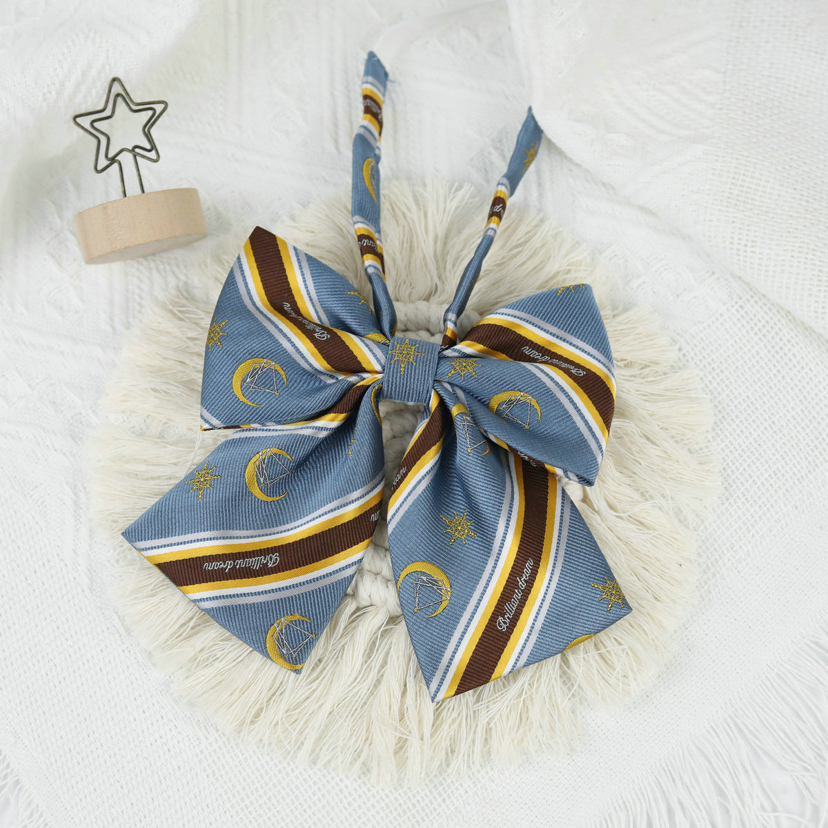Picture of Jk Japanese Style Uniform Leather-band Free Tie Men's Bow Tie Women's All-match School Style Daily Striped Simple School Uniform