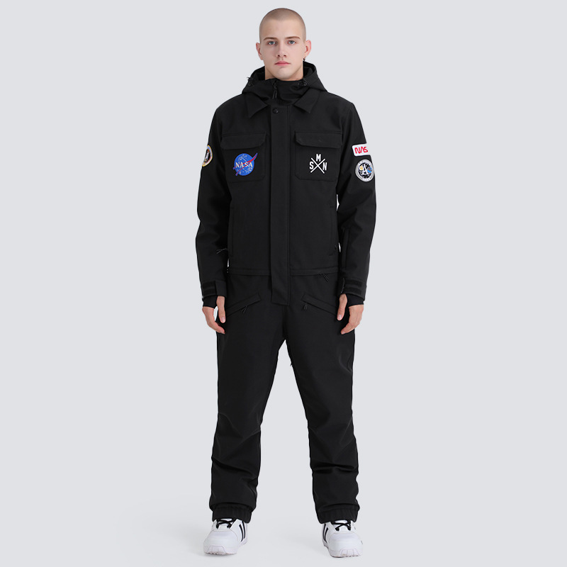 Picture of Ski Suit for Women, Windproof, Waterproof, Thickeneded and Warm, Outdoor Equipment, Single and Double Board Export One-Piece Ski Suit for Men