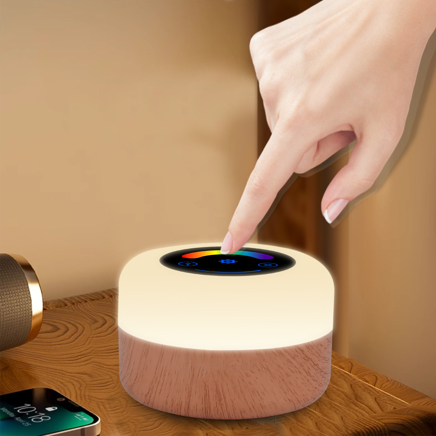 Touch Night Light Remote Control Plug-In Rechargeable Lighting Sleep Baby Feeding Eye Protection Table Lamp Bedroom Bedside Lamp