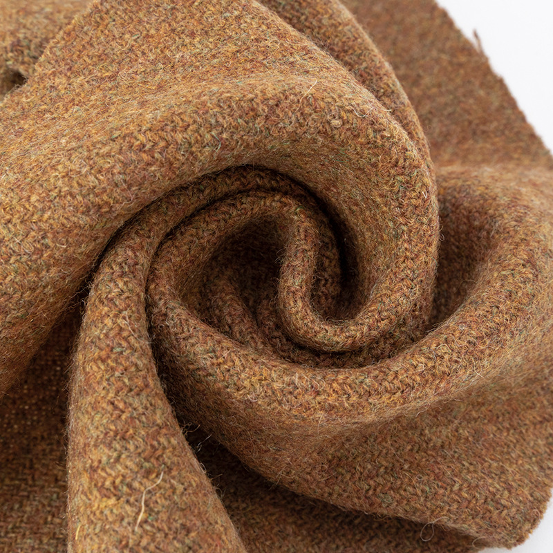Picture of Foreign trade all-wool walking ring spinning tweed fabric 480 g/m coat coat wool double-sided tweed fabric wholesale