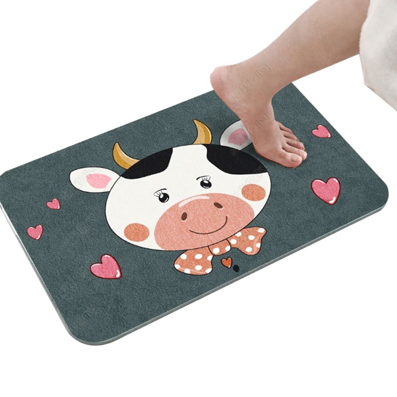 Cartoon bathroom floor mat wholesale bathroom absorbent door mat bedroom kitchen door mat home entrance door mat