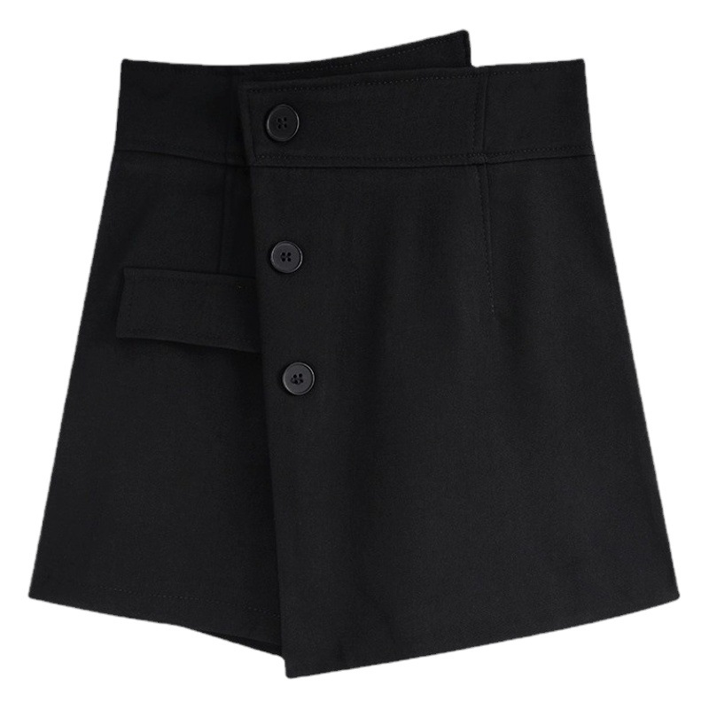 Plus size versatile irregular A- line skirt women's summer chubby girl high waist belly covering hip skirt slimming skirt