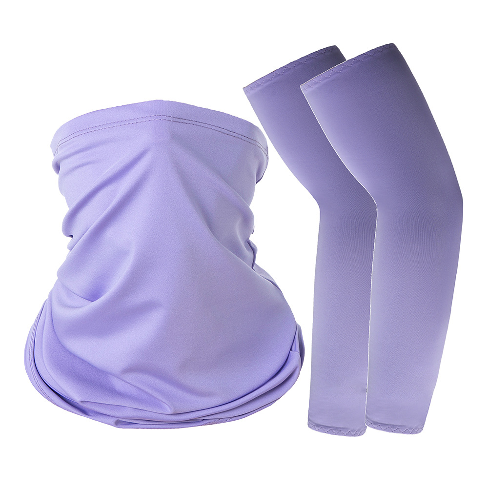 Picture of Ice Silk Sun Protection Sleeves Magic Headscarf Set Summer Sun Protection Cycling Sports Outdoor Equipment Combination Spot Wholesale