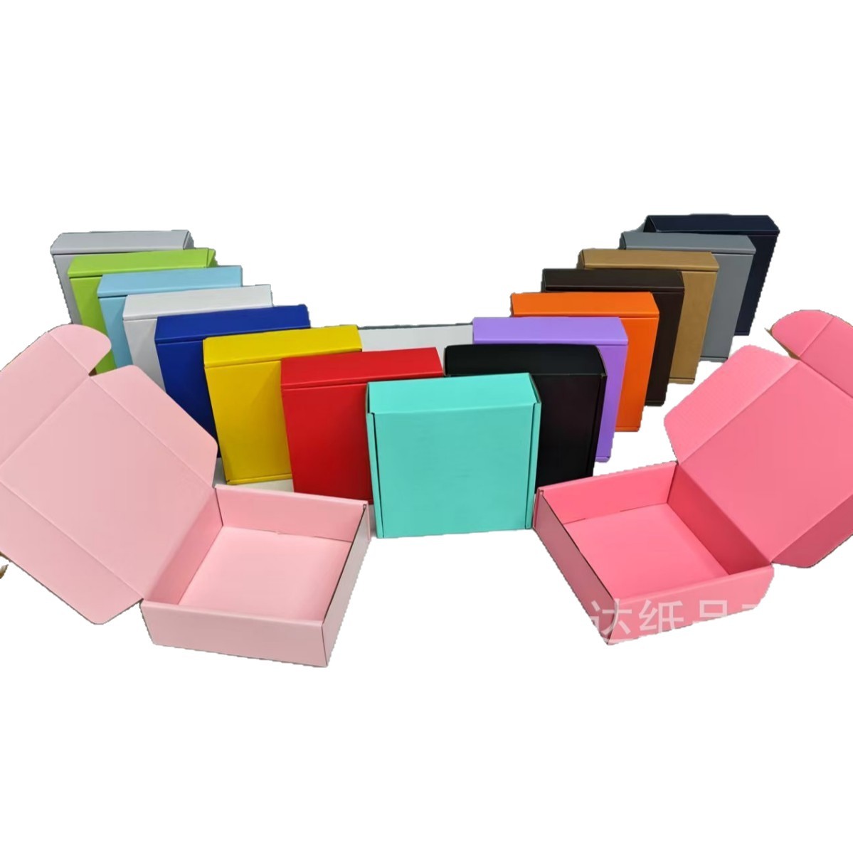 Picture of Sundate Hard Color Airplane Box Ready-Made Jewelry Box Wearable Square Jewelry Box Gift Box Express Packaging Box