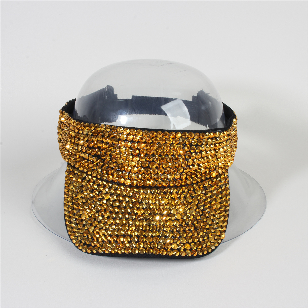 Picture of Cross-border Foreign Trade Summer Women's Point Drill Anti-purple Roof Outside Line Face-shading Sunscreen Solid Color Diamond Sunlight Empty Hat