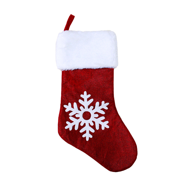 Imitation Sack Christmas Decoration Pendant Christmas Tree Reindeer Socks Deer Head Socks Christmas Boots