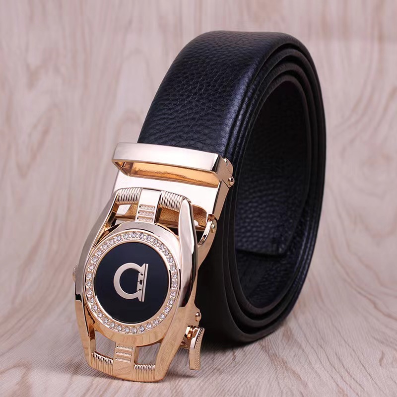 Picture of Men's Belt Leather High-end Automatic Buckle Casual Men's Cowhide Belt Men's Trousers Belt Men's Wholesale
