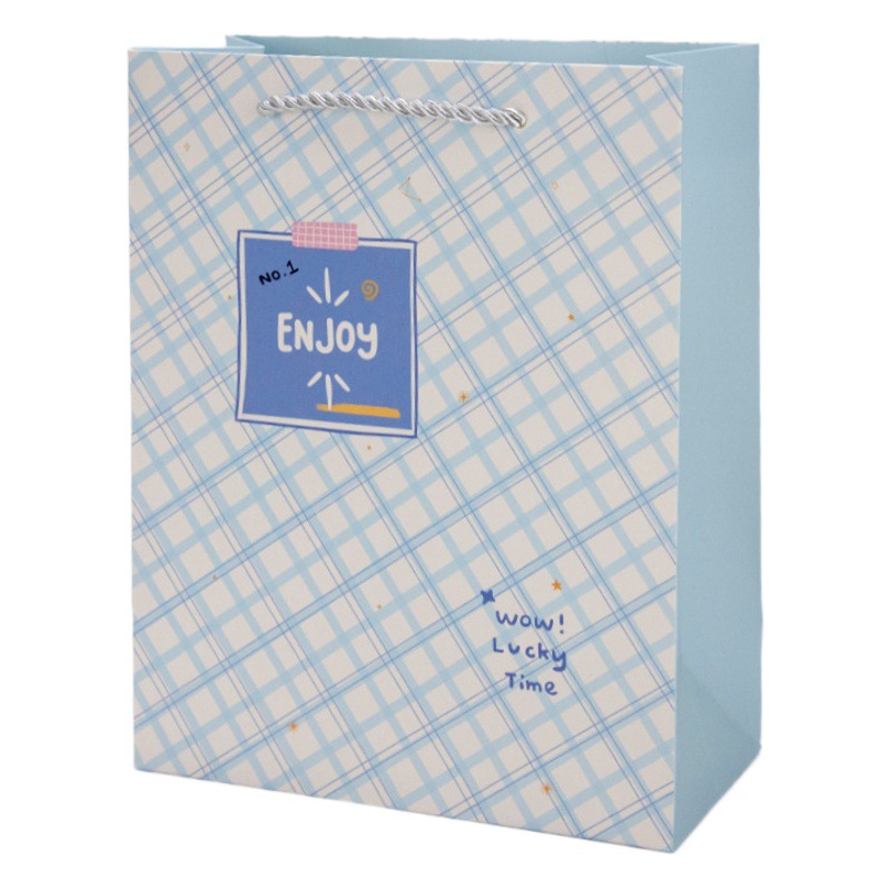 Fashion simple plus sign big small size Mother's Day children's birthday ins style gift bag birthday gift portable paper bag