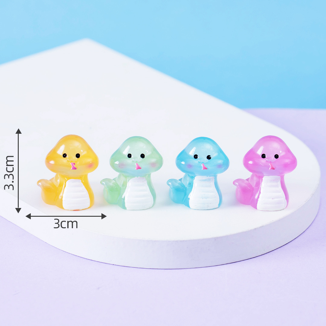Picture of Micro landscape creative cute luminous twelve zodiac animal doll decoration accessories car desktop small ornaments