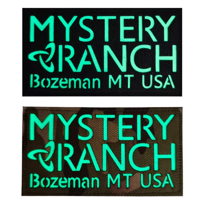 Reflective Velcro Seal Infrared Reflective English Luminous Armband Badge Laser Engraving Backpack Decorative Sticker in stock