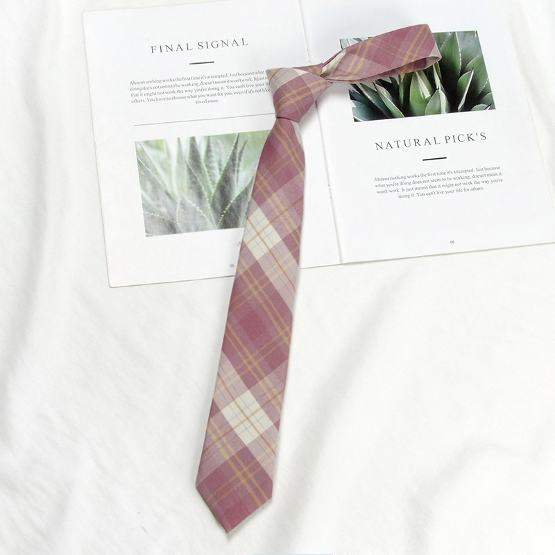 Picture of DK Hand Tie Lemon Sea Salt Original Japanese Uniform for Male and Female Students School Uniform College Style Plaid JK Factory Batch