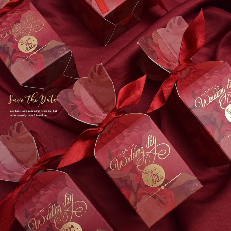 Picture of Candy Box Empty Box Special Candy Bag for Wedding Advanced Sense Engagement Gift Candy Box Candy Box Gift Box
