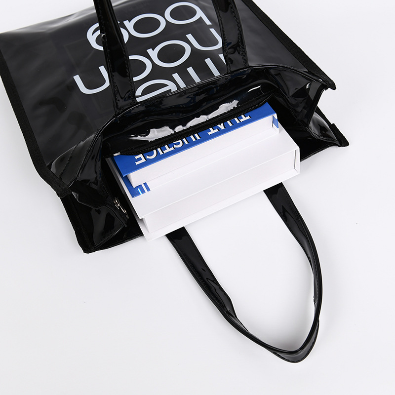 Source Factory Transparent Laser Bag PVC Portable Plastic Advertising Campaign Ins Clothing Shopping Gift Bag Exhibition