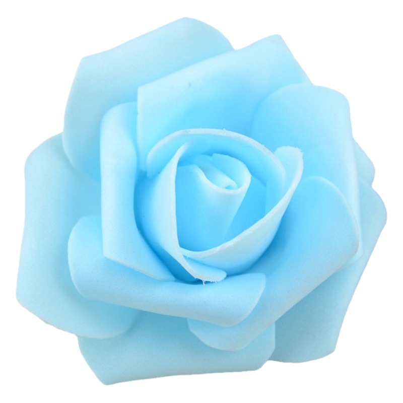 7cm Simulated Pe Rose Head Chinese Valentine's Day Foam Rose Flower Wedding Valentine's Day Bouquet Packaging Material