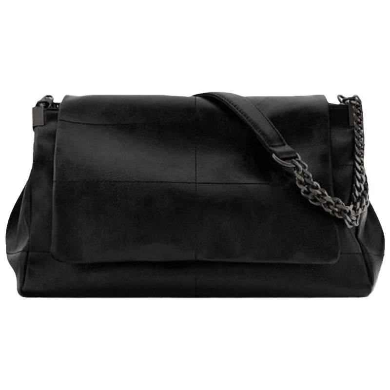 Picture of ZA cross-border Women's bag new large capacity commuter. Chain bag wandering bag Black Rock wind flip wandering bag