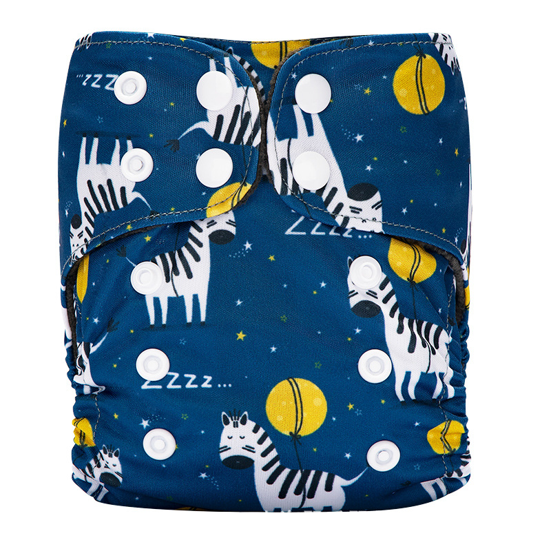 Picture of Foreign Trade Hot Baby Cloth Diapers 0-6 Months Newborn Baby Washed Diapers Black Waterproof Diapers