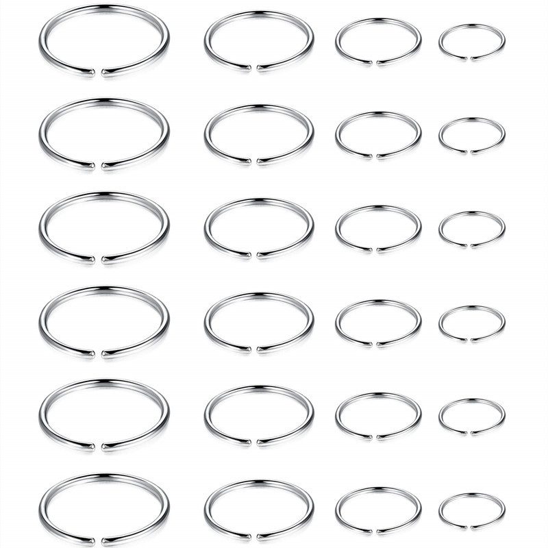Manufacturers for stainless steel round nose nail nose ring personality round opening multi-use earrings lip ring puncture jewelry