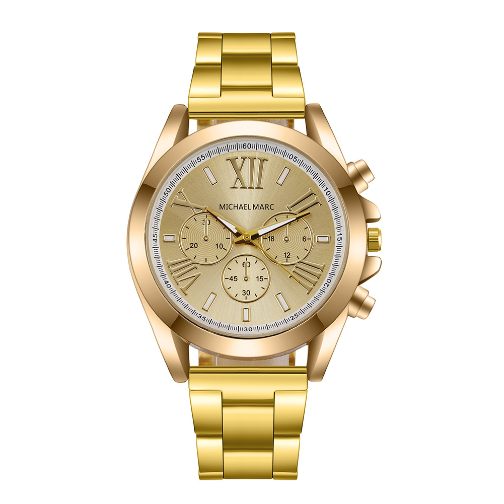 MICHAEL MARC authorized manufacturer direct-operated wrist watch three-eye six-pin business scale quartz watch couple wrist watch