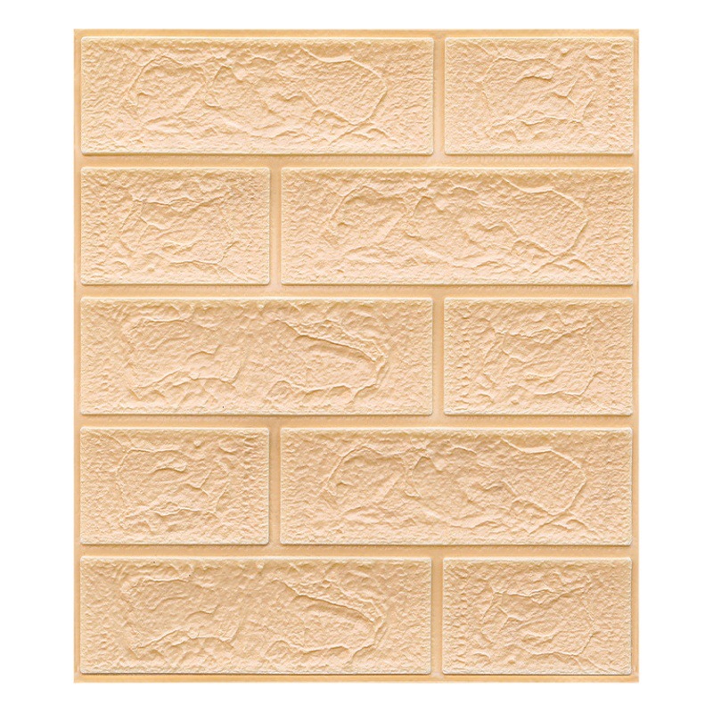 Cross-border 3d wall stickers wholesale self-adhesive wallpaper soft bag XPE foam brick waterproof wall stickers wallpaper