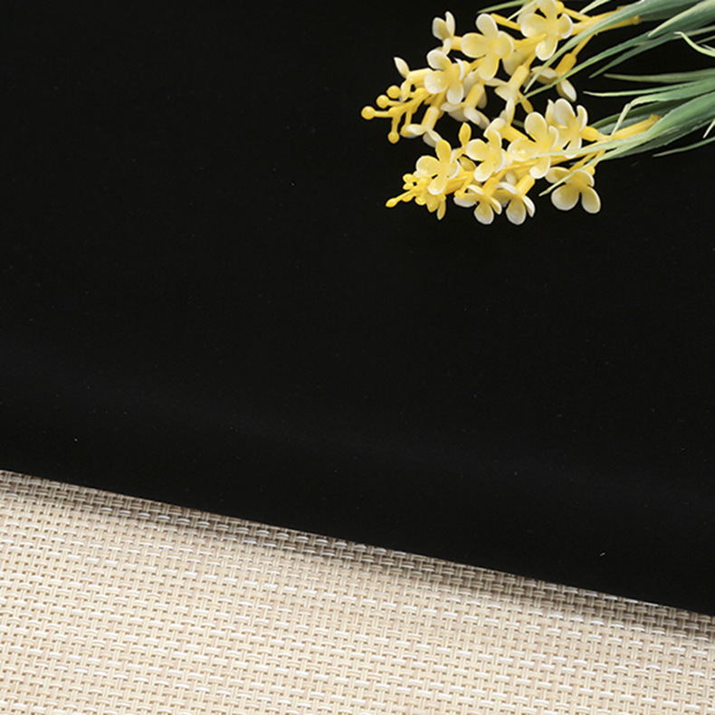 Picture of Flocking cloth manufacturers knitted bottom short plush fabric packaging gift box lined with black flannel self-adhesive flannel in stock wholesale
