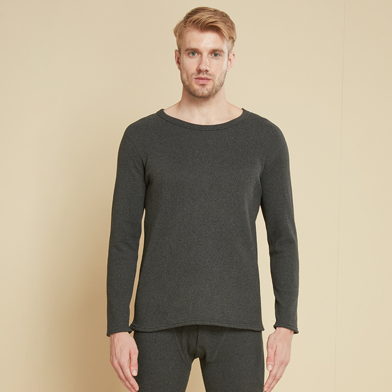 Picture of New plus velvet padded New de Velvet thermal underwear set Lamb velvet set men's and women's autumn clothes autumn pants underwear wholesale