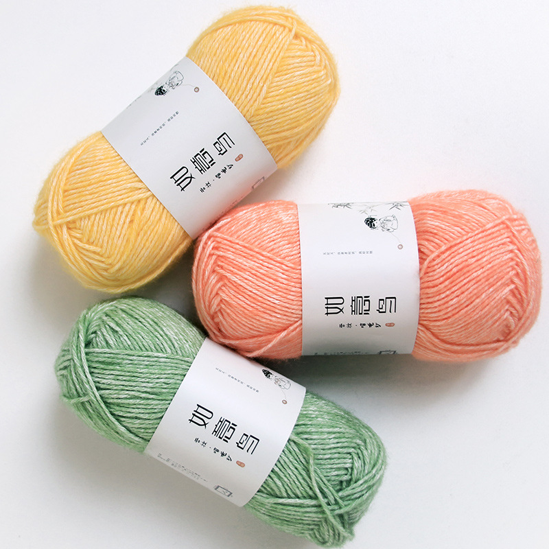 Picture of Ruyi Bird Spray Wool Yarn Cotton Nitrile Thread Hand-Knitted DIY Crochet Scarf Pillow Medium Thick Soft Wool Ball