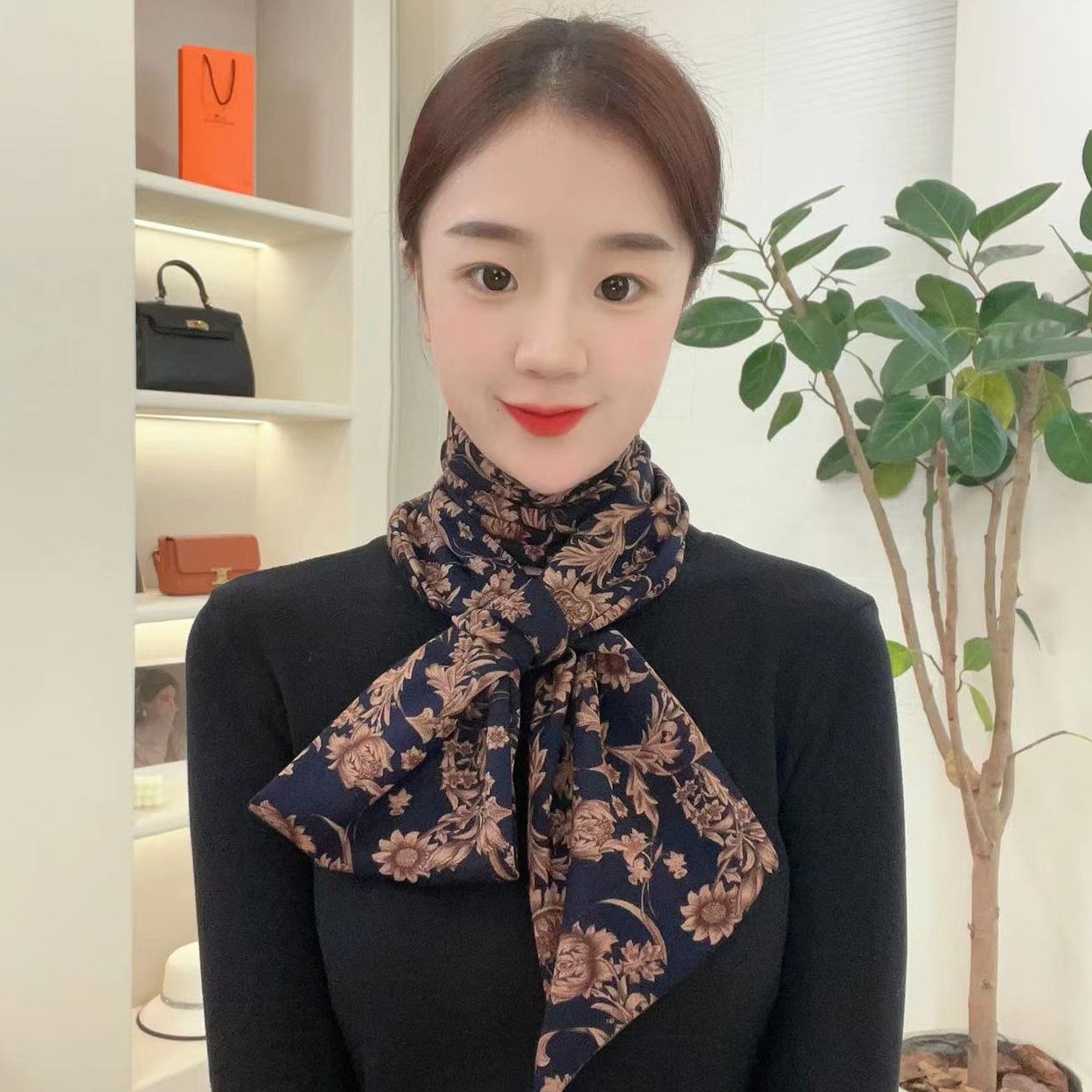 Picture of [Increase lengthening] 14*140cm neck long scarf Australian velvet cotton autumn and winter warm scarf fashion scarf scarf