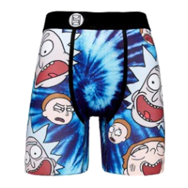 Picture of Men's Underwear Cartoon Print Men's Quick-Drying Boxer Briefs Sports Underwear Fitness Extended Underwear Men's Wholesale