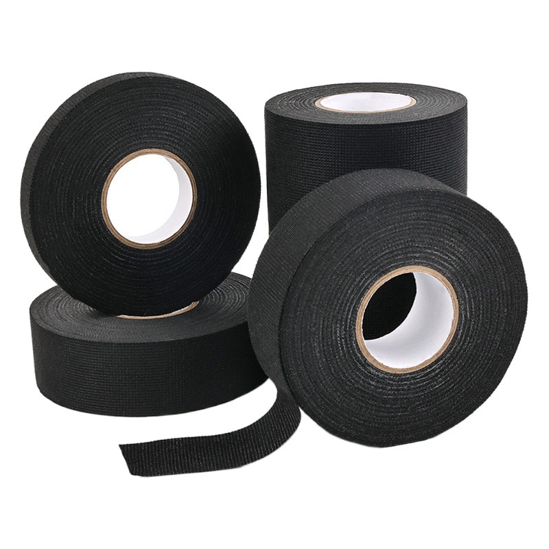 Opcon black car flannel tape flame retardant insulation tape flower flannel wire harness tape