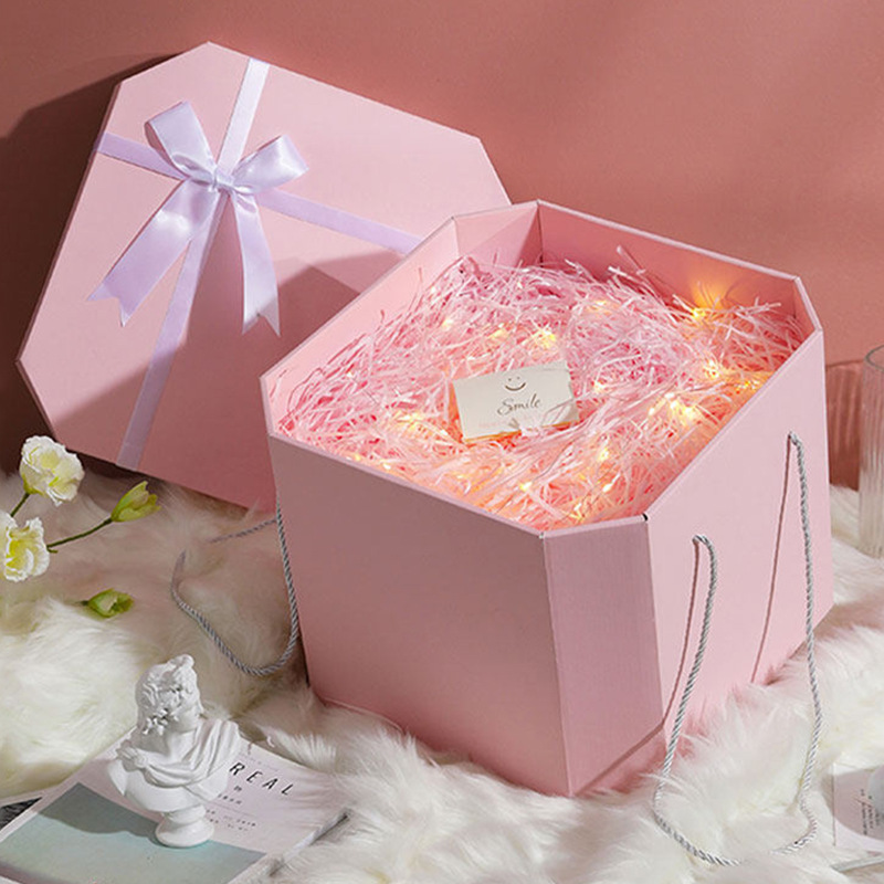 Picture of in stock Tanabata Valentine's Day gift box lipstick box holiday gift packaging carton cosmetic perfume box wholesale