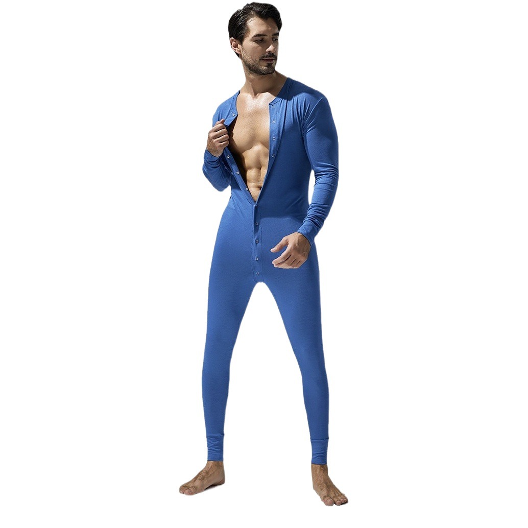 TAUWELL new men's one-piece pajamas European and American style home fitness clothes men's one-piece clothes factory delivery