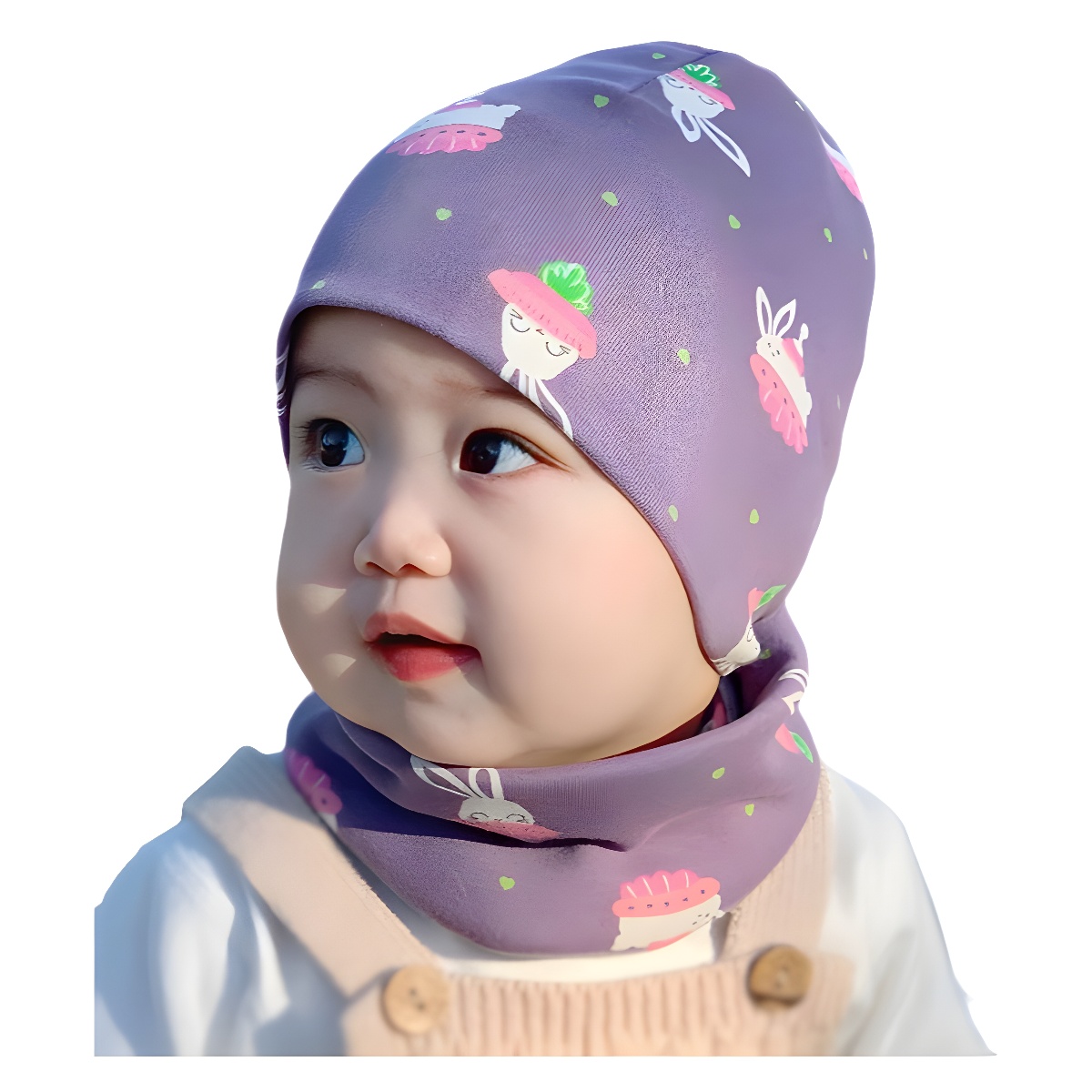 Ins Princess Baby Hat Fontanel Protection Fetal Cap Pure Cotton Baby Sweet Spring Autumn Winter Double Layer Kidsren's Cartoon