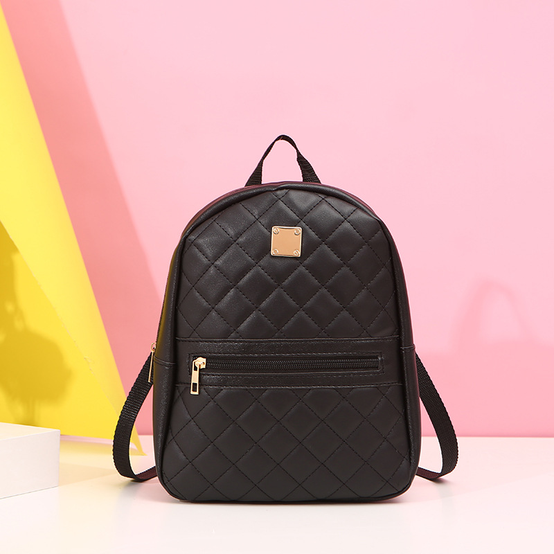 Picture of Diamond Embroidered Backpack Fashionable Simple Sequin Decoration Solid Color Large Capacity Convenient Shoulder Bag