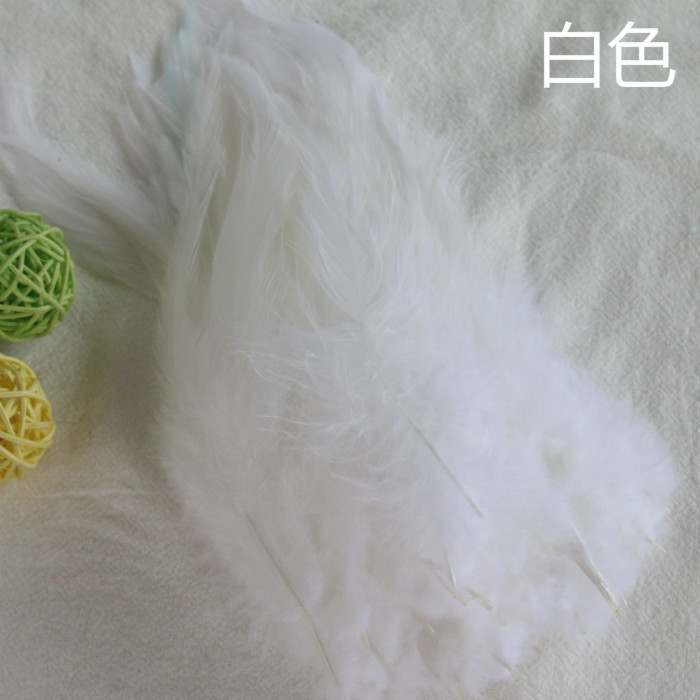 Picture of Factory wholesale diy color feather 200.00 cm-266.66 cm inch white pointed feather feather accessories dream catcher clothing decoration