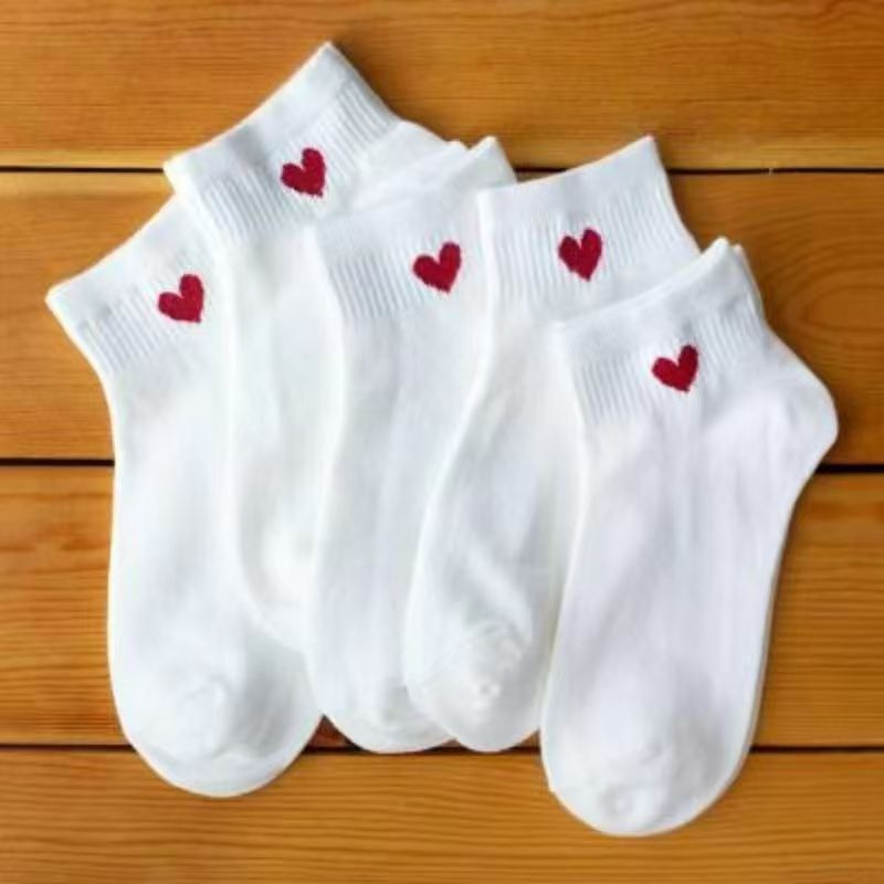 Picture of Socks Men's Summer Solid Color Black and White Grey Boat Socks Unisex Low Mouth Breathable Short Socks Low Top Socks
