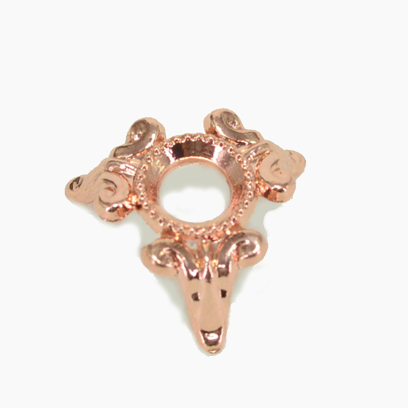 Picture of Violent Bear Head Crown Doll Head Accessories Small Mini Crown Alloy Ornament Crystal Ball Base Display Rack