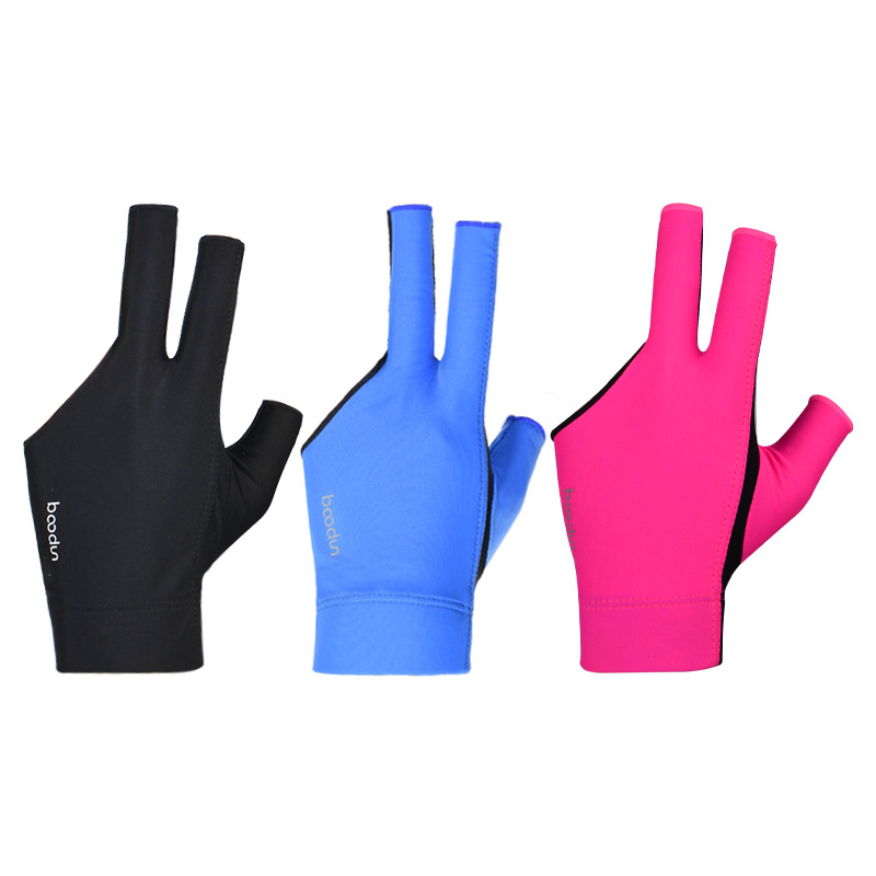 Picture of Bolton New 1076 Billiard Gloves Silicone Non-slip Billiard Gloves Finger Breathable Three-finger Gloves Stretch Lycra