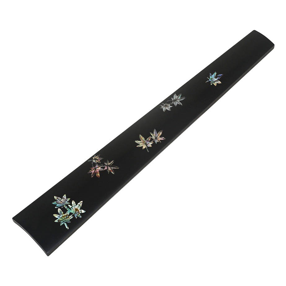 Factory wholesale 4/4 violin ebony fingerboard color shell inlaid violin neck fingerboard 27cm violin accessories