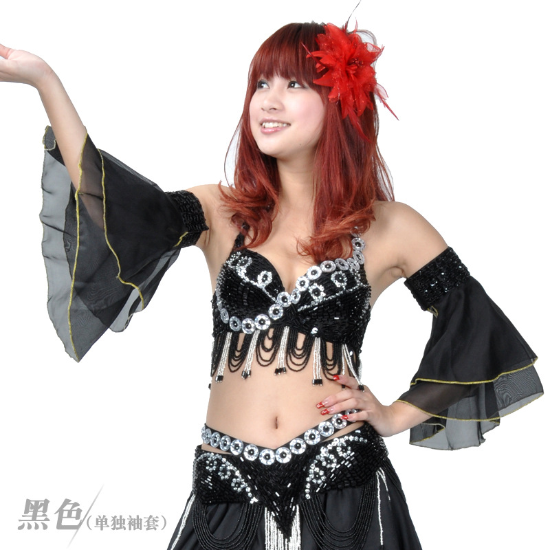 Picture of Double-Layer Sleeves, Belly Dance Swing Sleeves, Beaded Embroidery Sleeves, Watch Performance Costumes, Sleeves, Source Factory Direct Sales