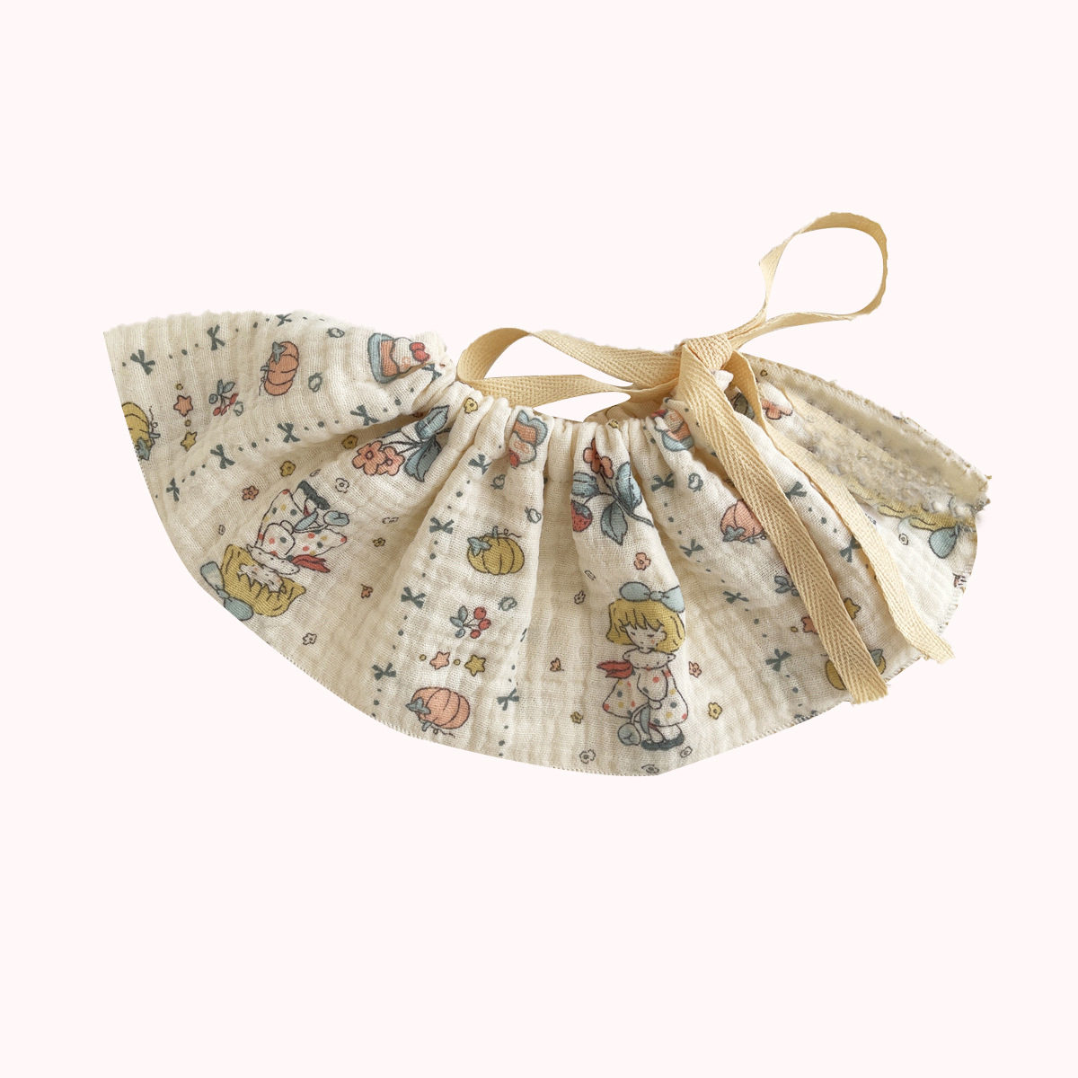 Picture of Newborn baby 4 layers cotton yarn saliva towel gauze bib tether baby saliva towel anti-spitting bib