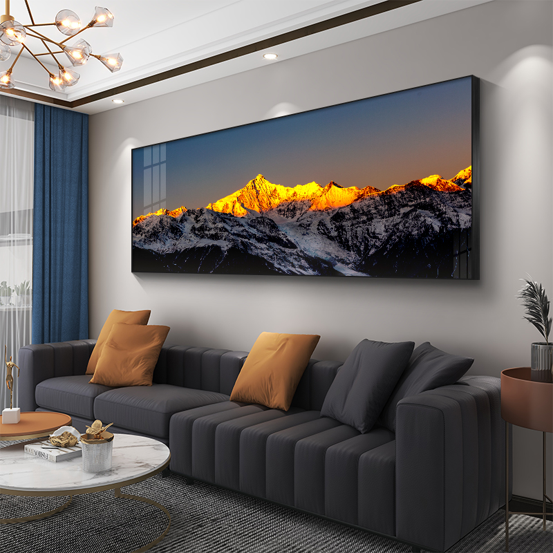 Living room decorative painting backed by Jinshan atmosphere high-grade hanging painting office sofa background wall mural landscape painting
