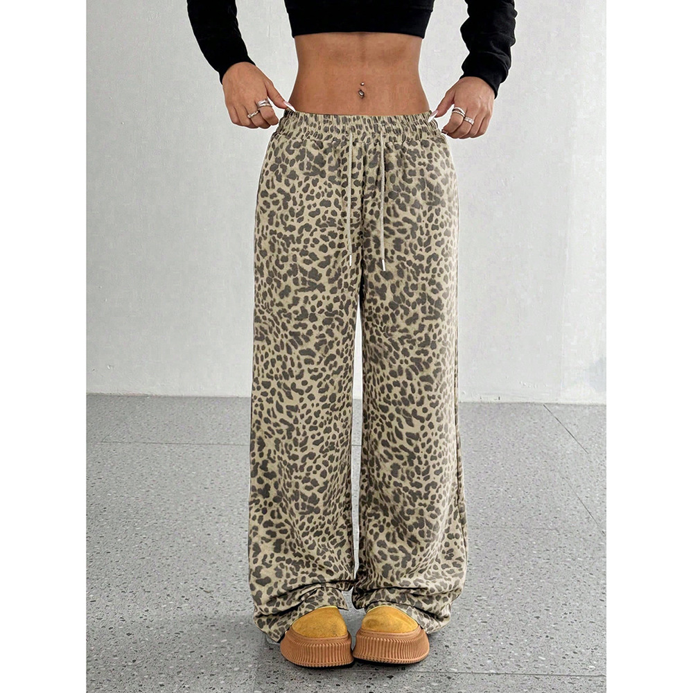 Picture of 2024 Spring and Autumn Spice Girls Women's New High Waist Wide Leg Pants Loose Slim Spice Girls Casual Pants Amazon