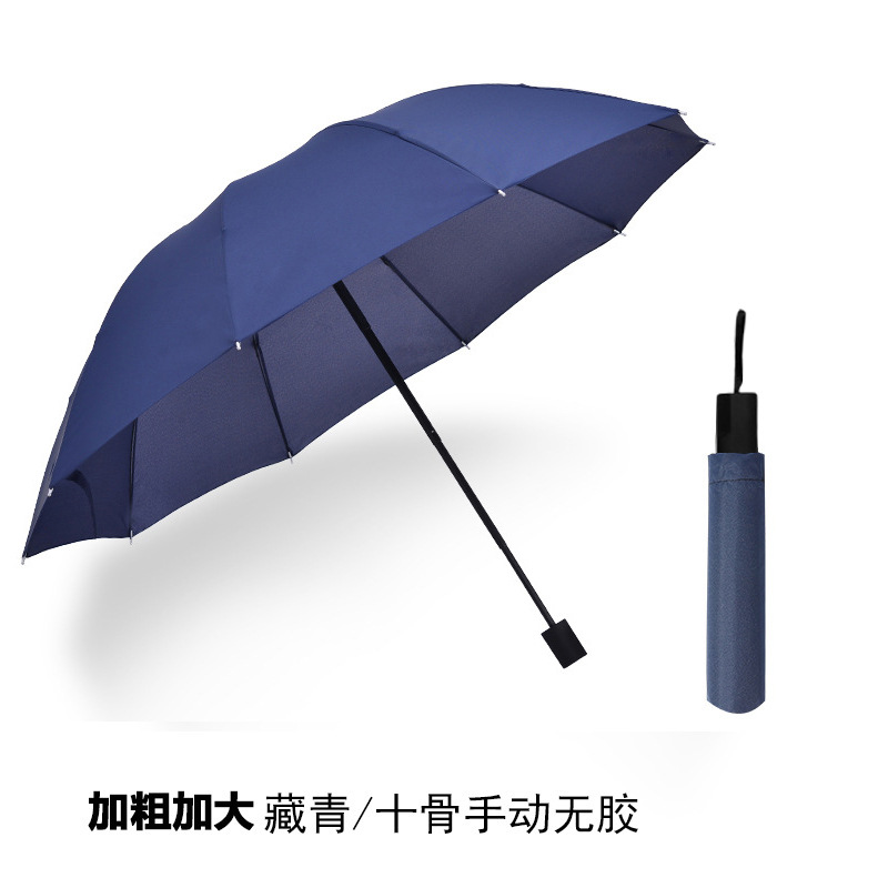 Picture of Umbrella Extra Large Umbrella Large Folding Solid Umbrella Women's Dual-Use Sunscreen Umbrella Sun Umbrella Advertising Umbrella